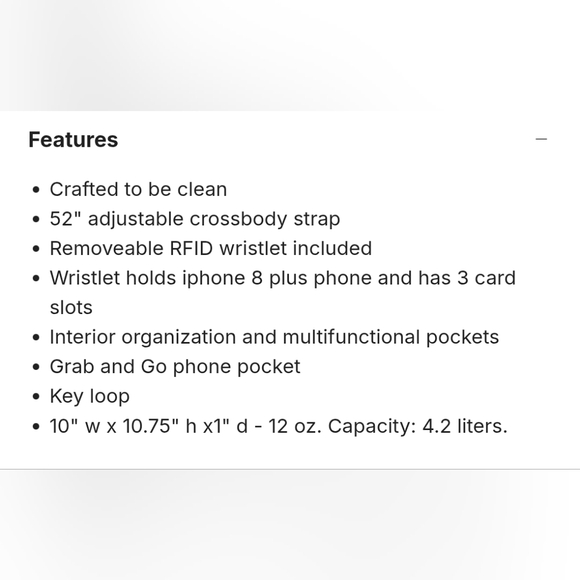 NWOT Baggallini Go Bagg with RFID Wristlet, MSRP: $78 - Picture 9 of 10